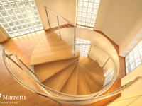 60 S/Steel-Wooden Spiral 05 Marretti Stairs Brisbane